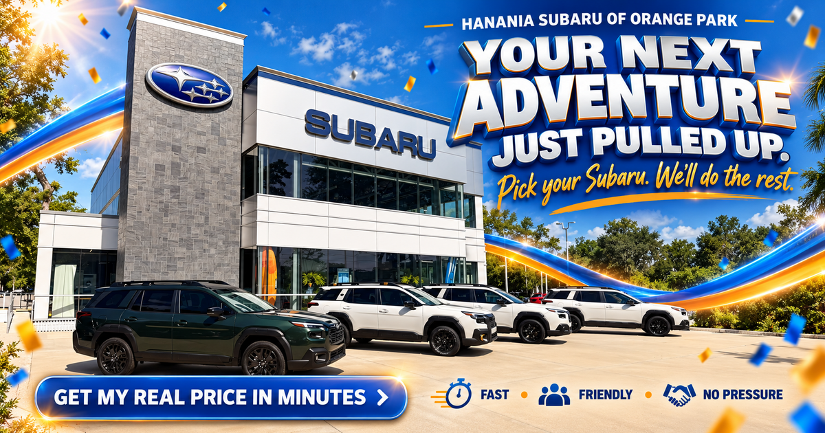 Hanania Subaru of Orange Park new Subaru real-price quote event