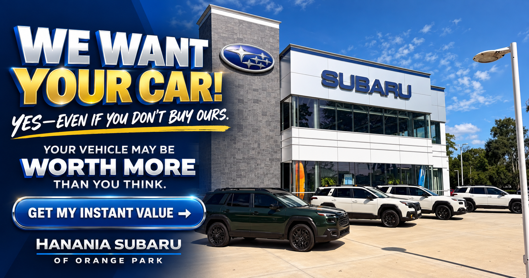 Hanania Subaru wants to buy your car