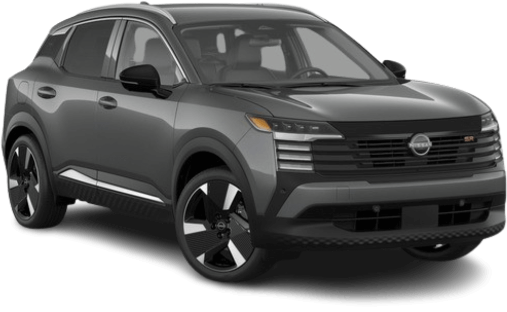 Approved gray 2026 Nissan Kicks SR passenger-side view