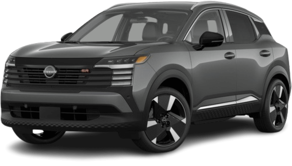Approved gray 2026 Nissan Kicks SR driver-side view